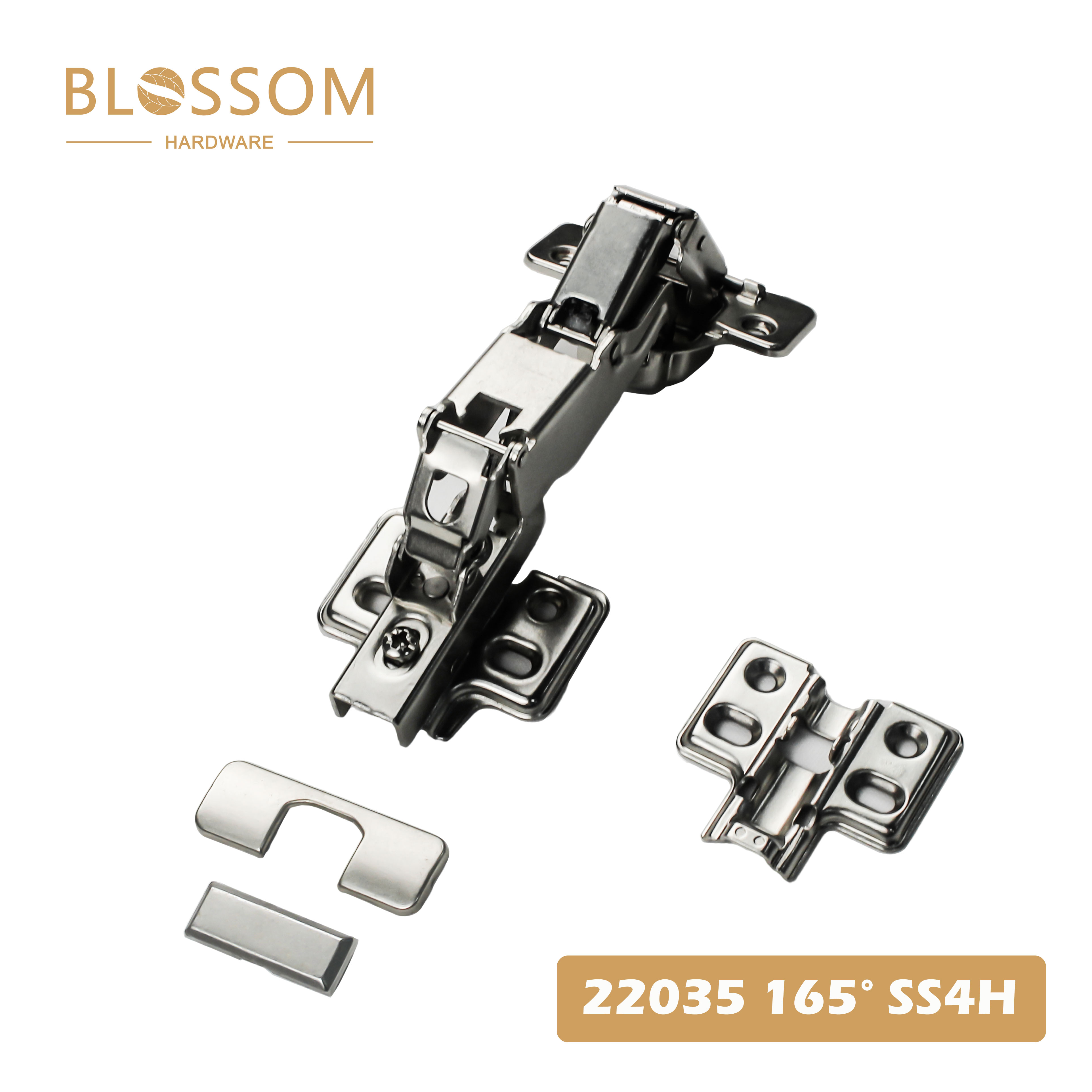 Blossom 22035 165° Concealed Cabinet Hinge with 4-Hole Mounting Plate